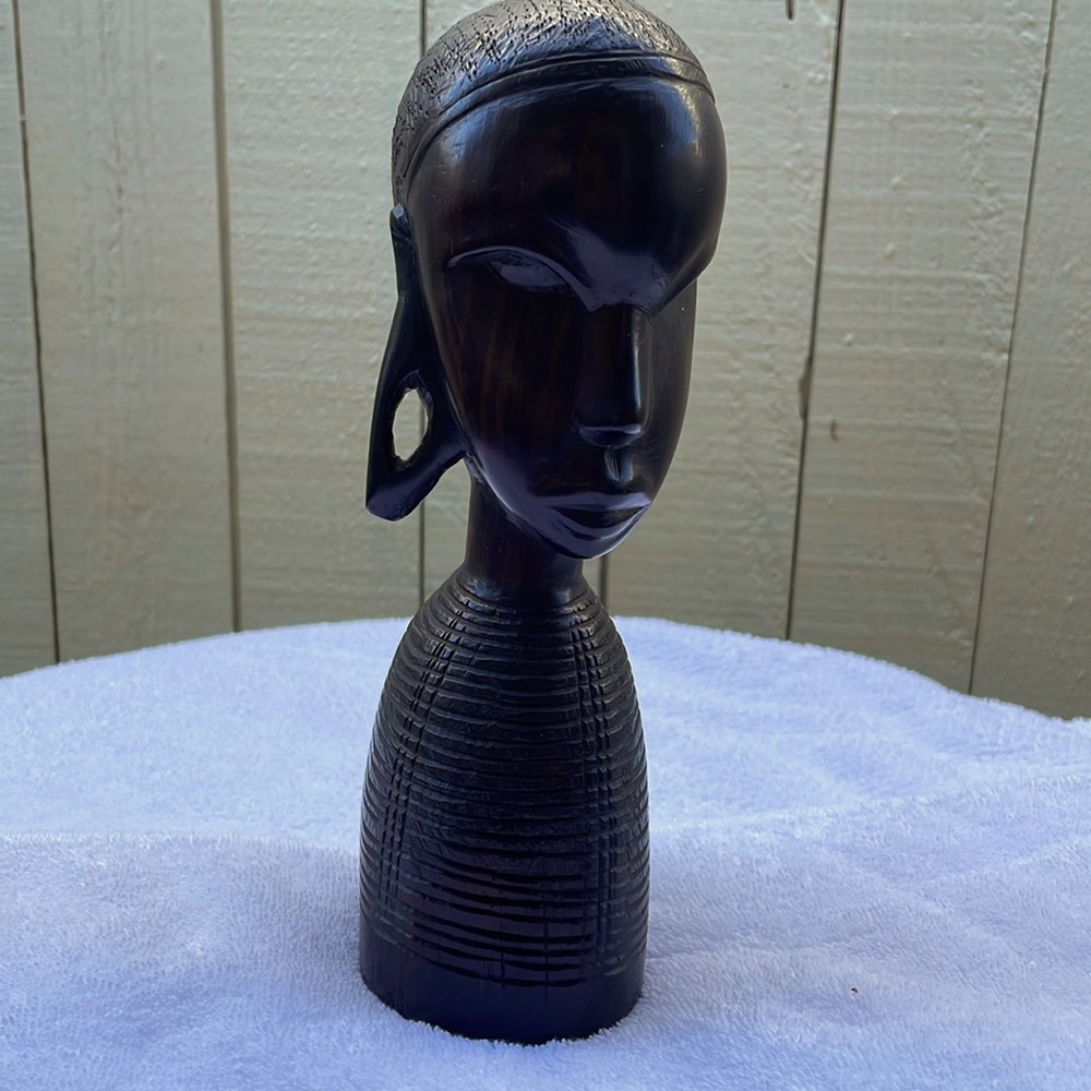 Antique East African head statue
